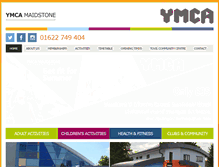 Tablet Screenshot of maidstoneymca.org.uk